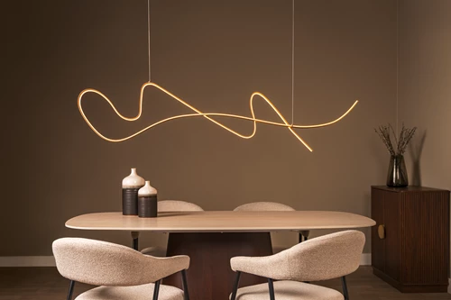 Lucide LAMBADA - Suspension - LED Dim. - 1x47W 2700K - Champagne Couleur | Premium - ambiance 1